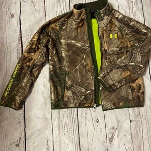 Boys Under Armour Scent Control Infrared Soft Shell Camo Jacket Size XL